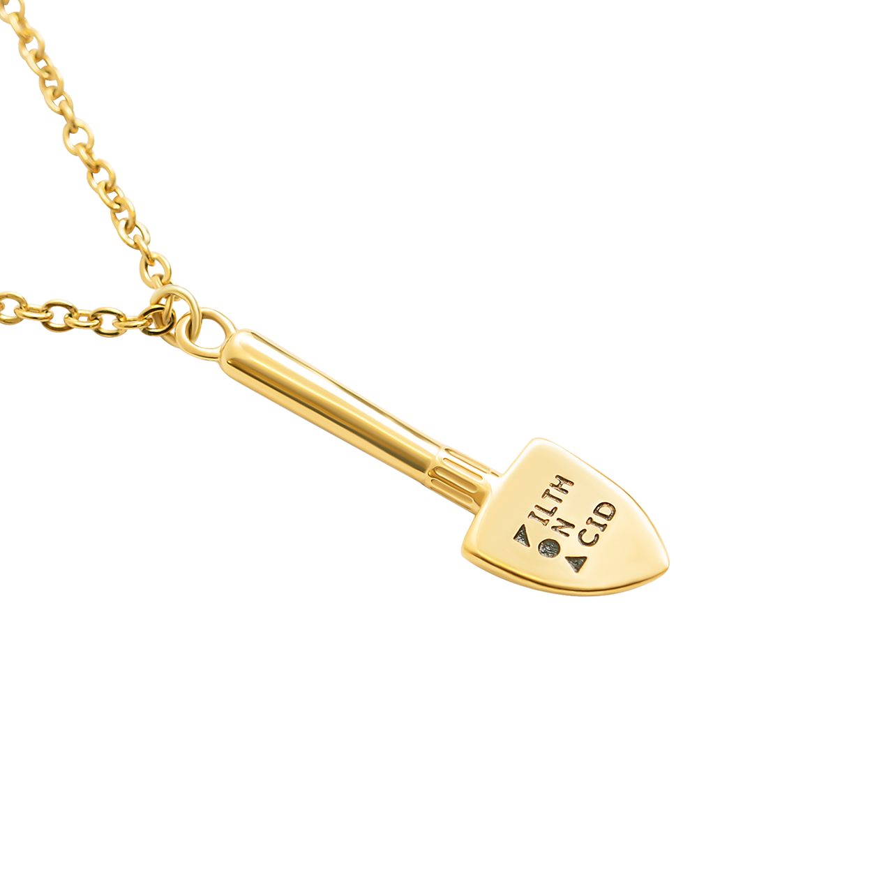 FOA Necklace gold Filth On Acid Goud Ketting Schep Shovel